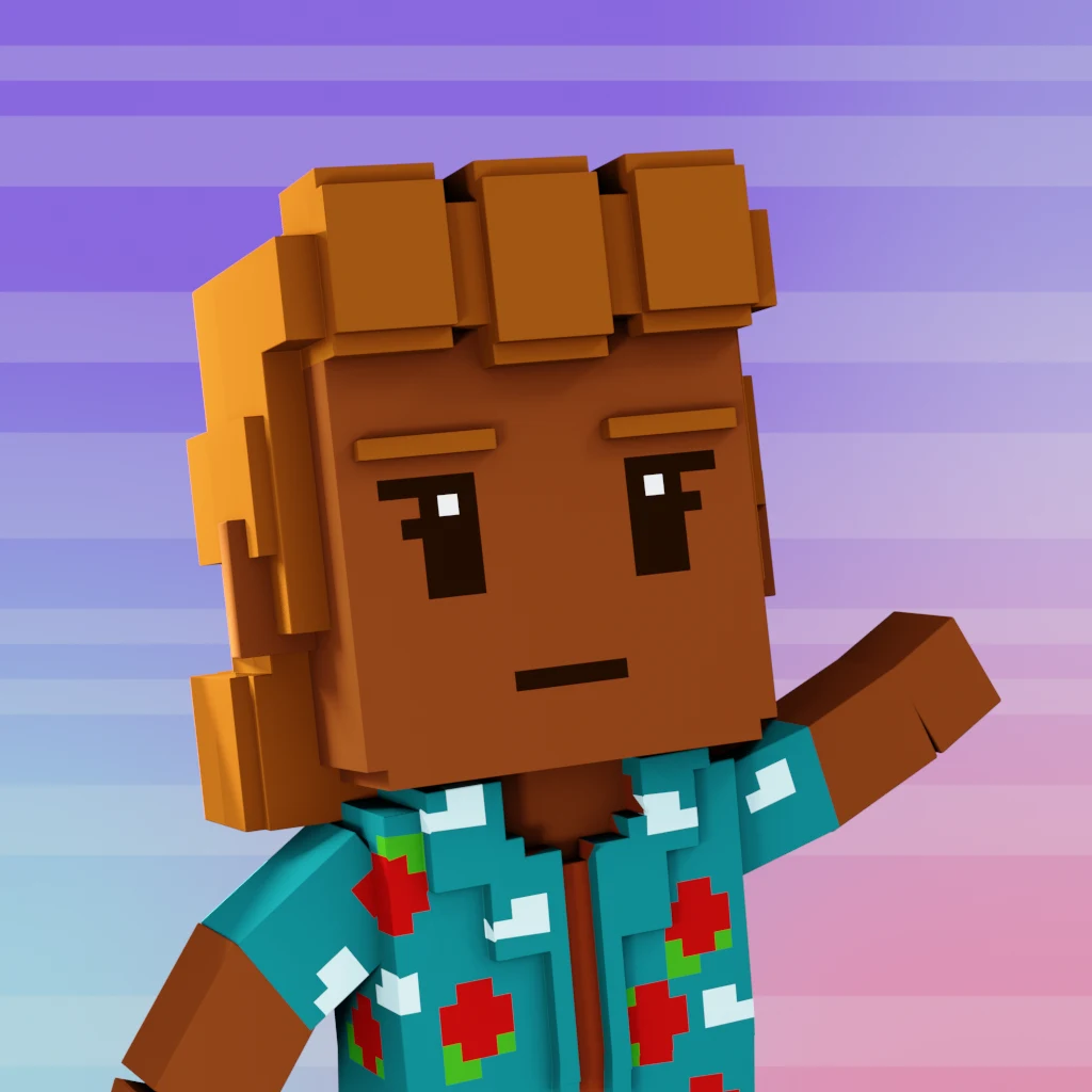 Pirate #2132 voxel render