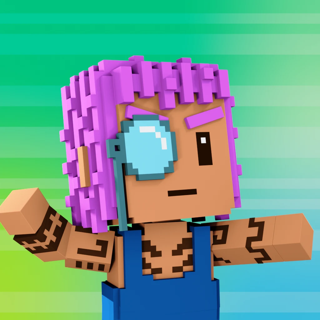 Pirate #2134 voxel render