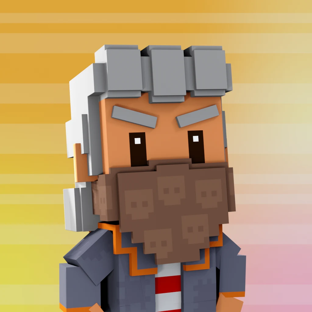 Pirate #2136 voxel render