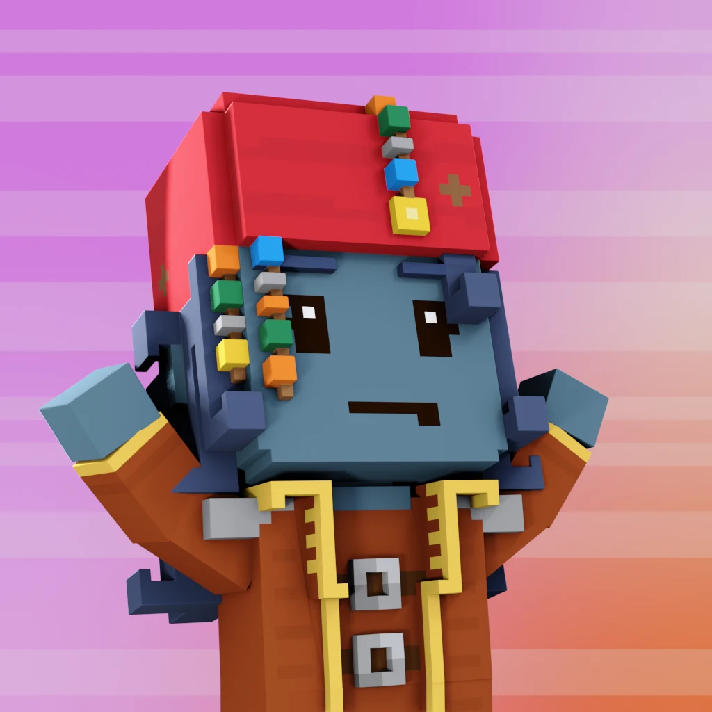 Pirate #2139 voxel render