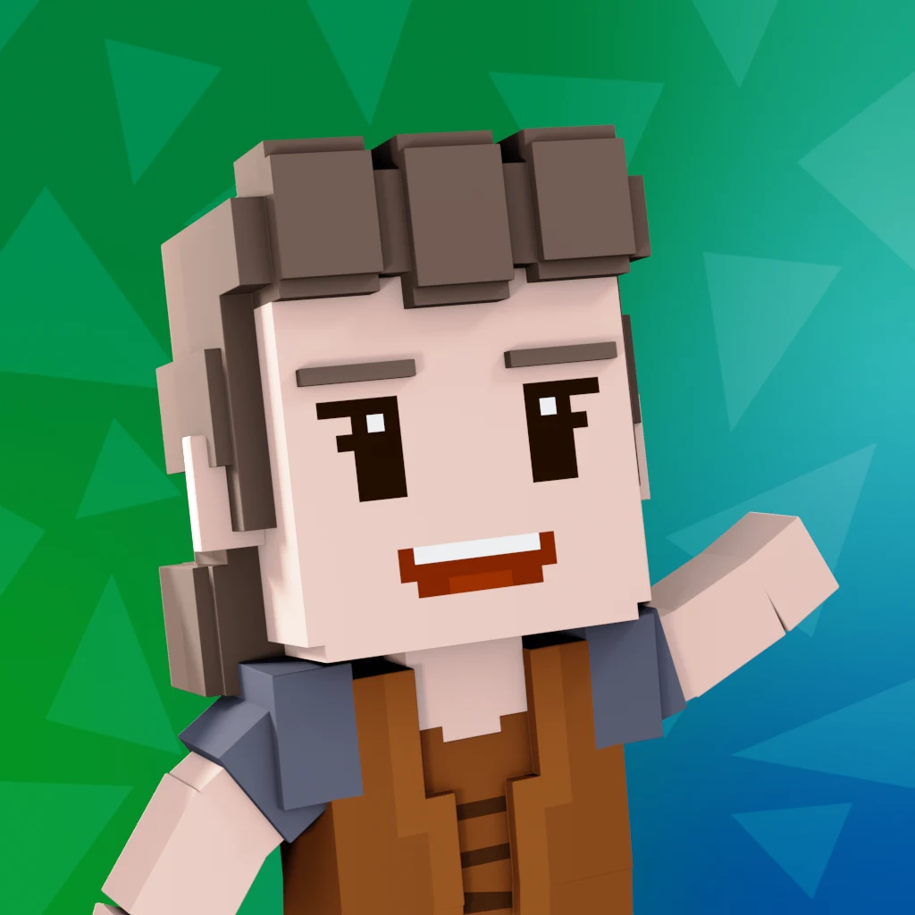 Pirate #214 voxel render