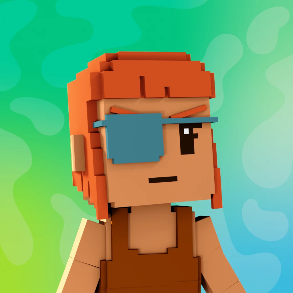 Pirate #2141 voxel render