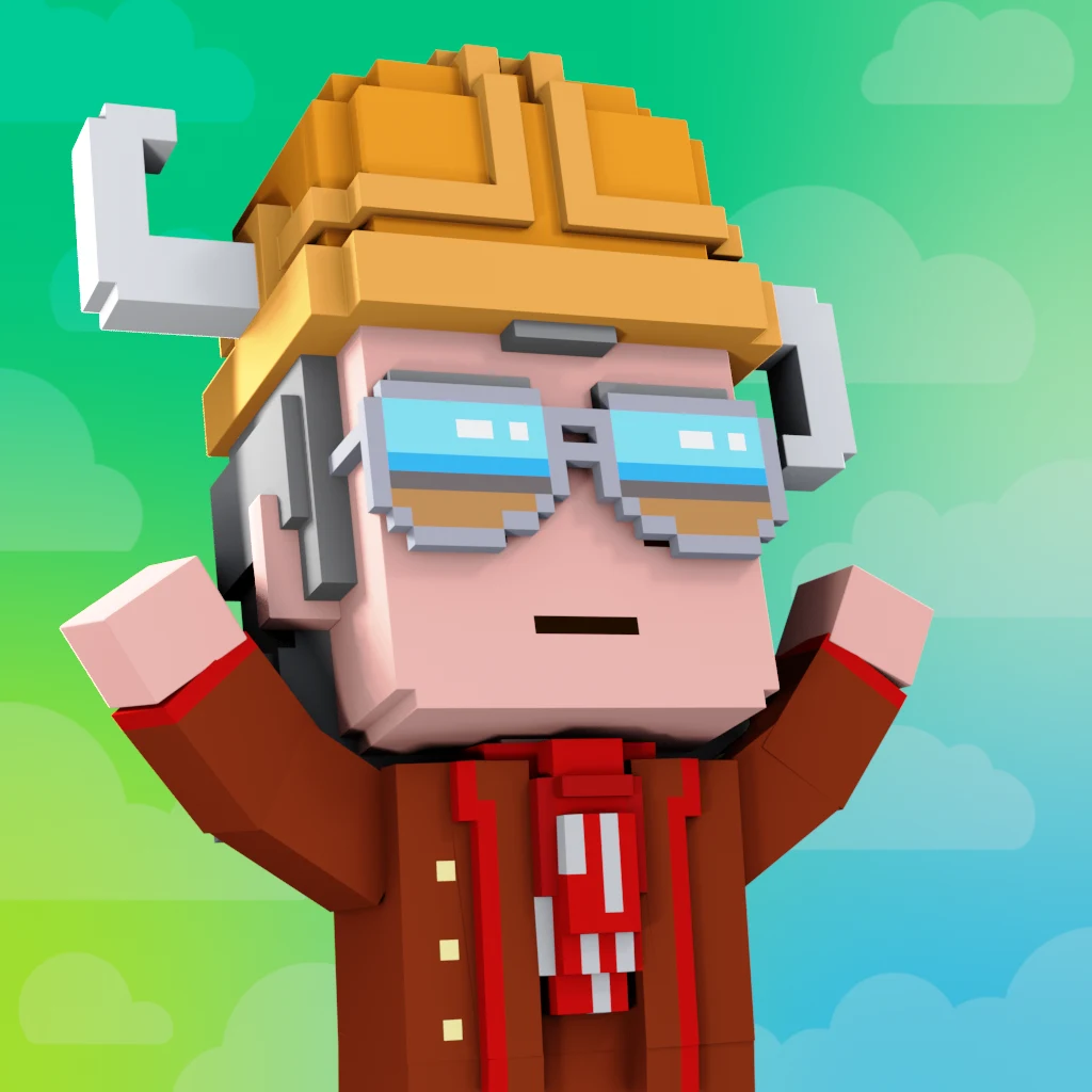 Pirate #2145 voxel render