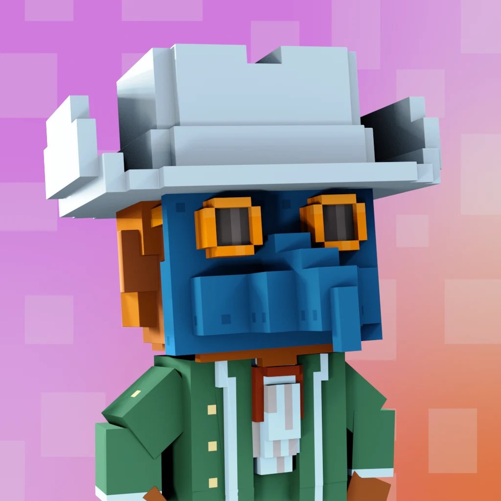 Pirate #2146 voxel render