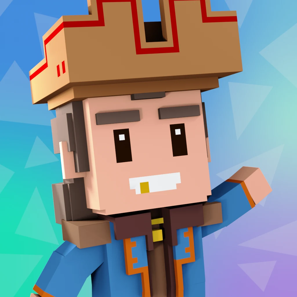 Pirate #215 voxel render