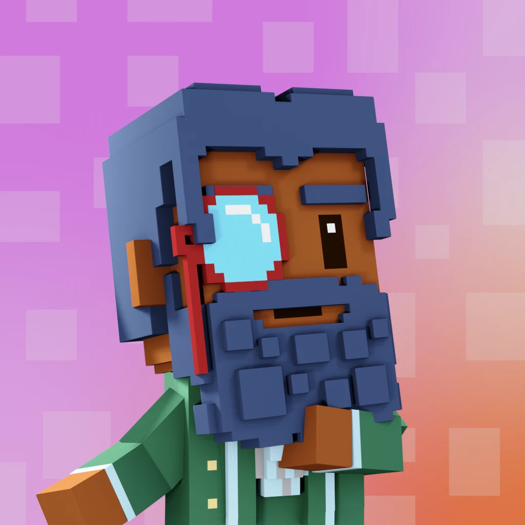 Pirate #2151 voxel render