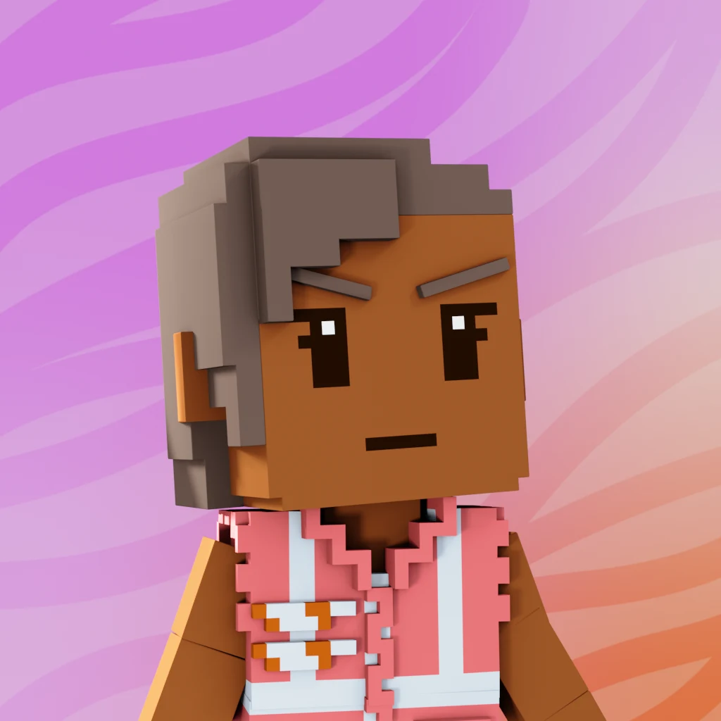 Pirate #2154 voxel render