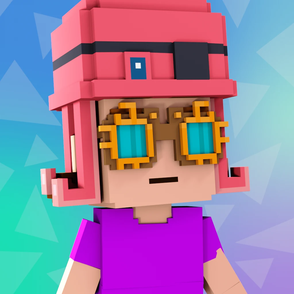 Pirate #2155 voxel render