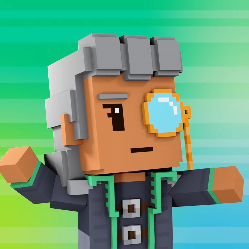 Pirate #2156 voxel render