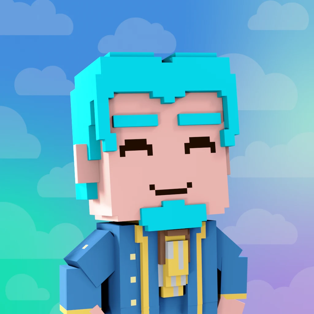 Pirate #2157 voxel render