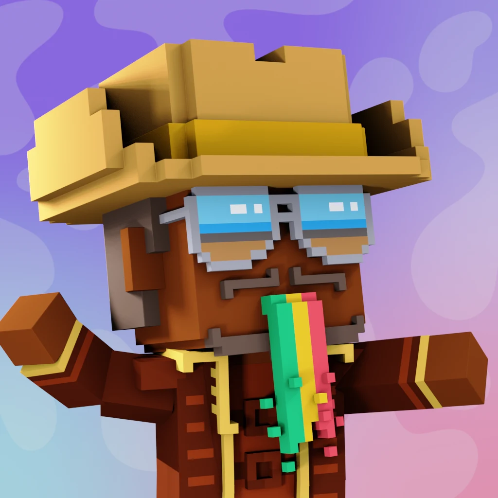 Pirate #2163 voxel render