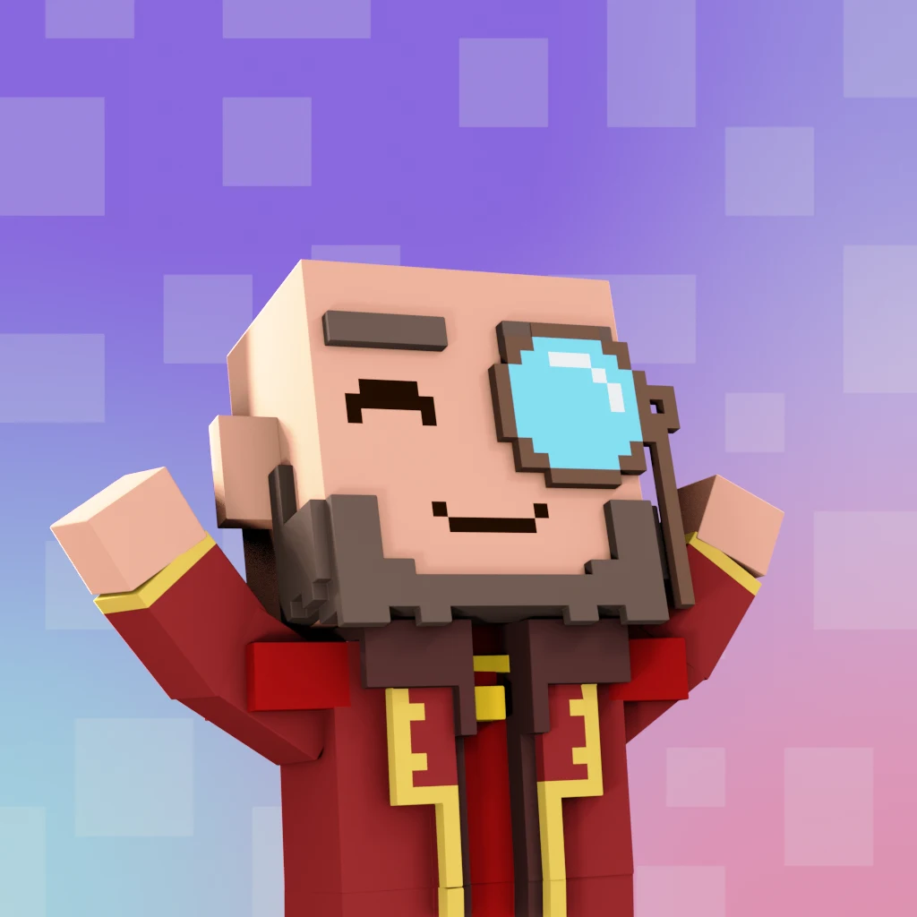 Pirate #2164 voxel render