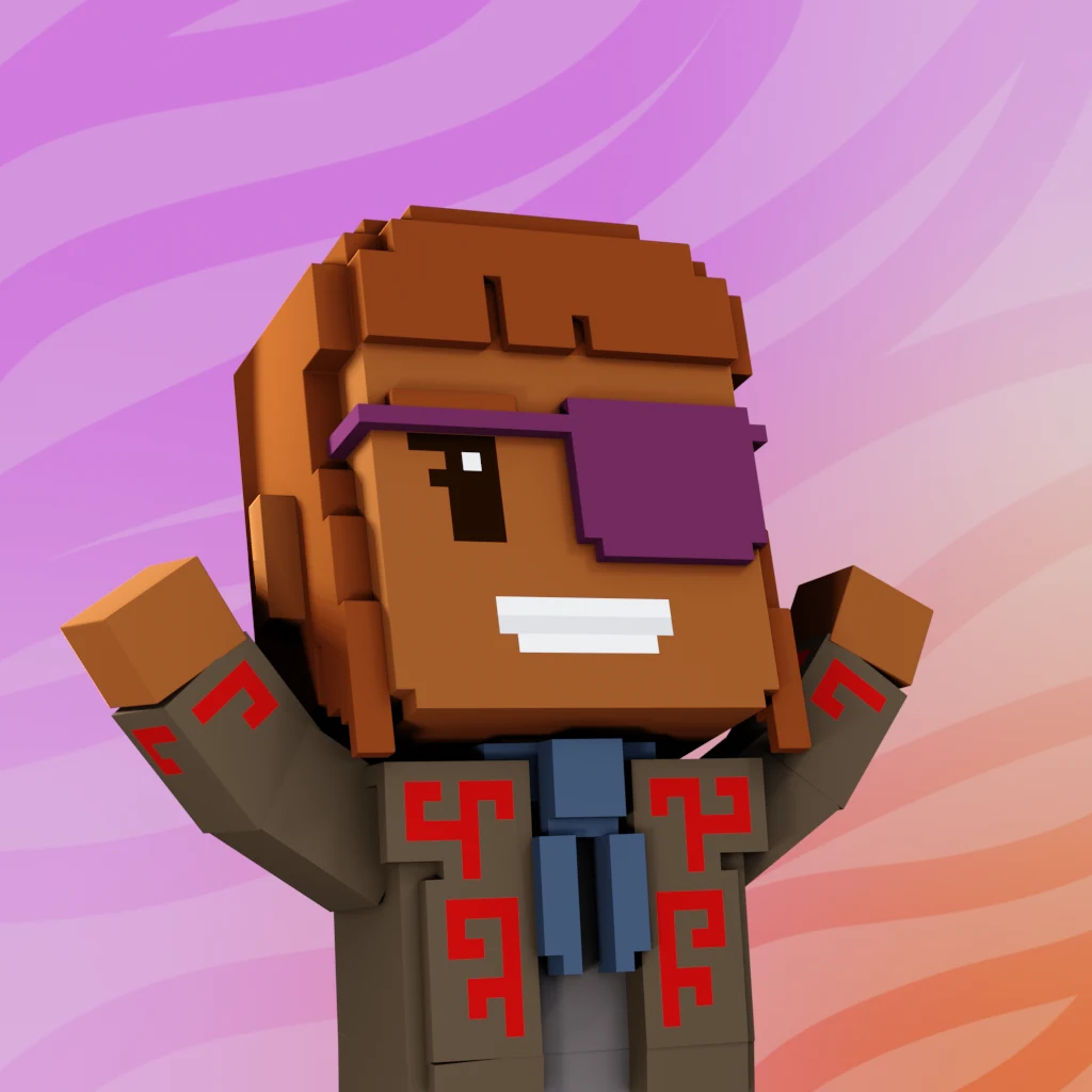 Pirate #2165 voxel render