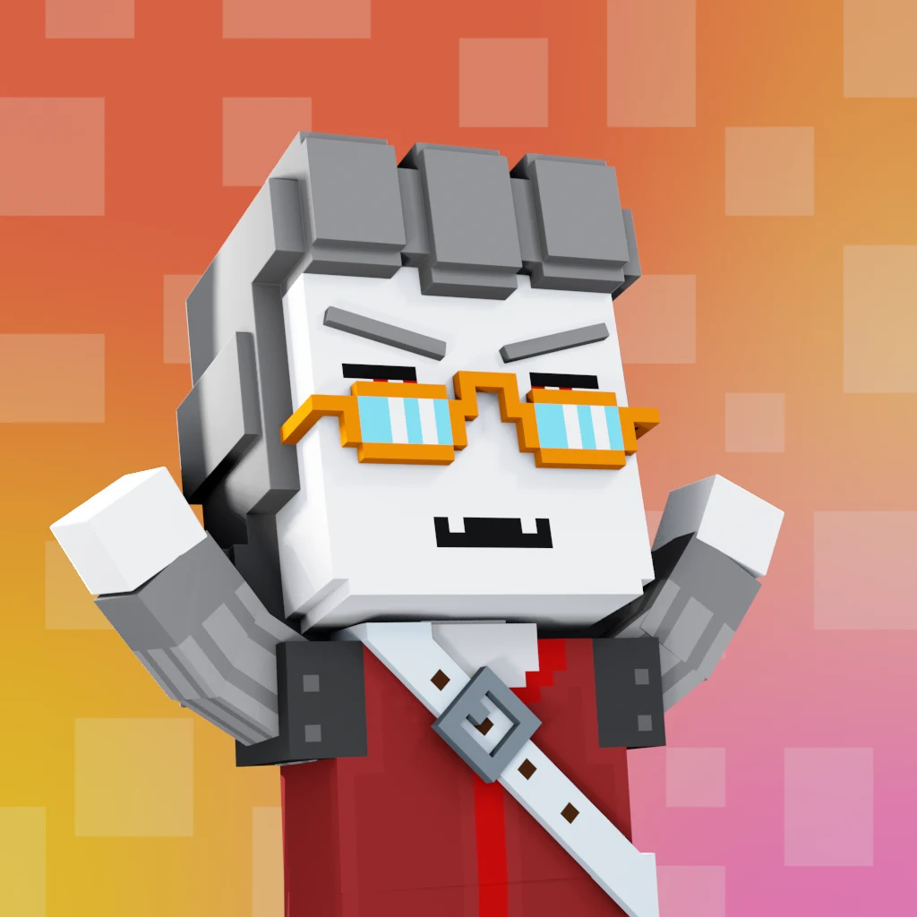 Pirate #2166 voxel render