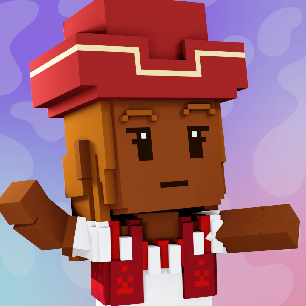 Pirate #2168 voxel render
