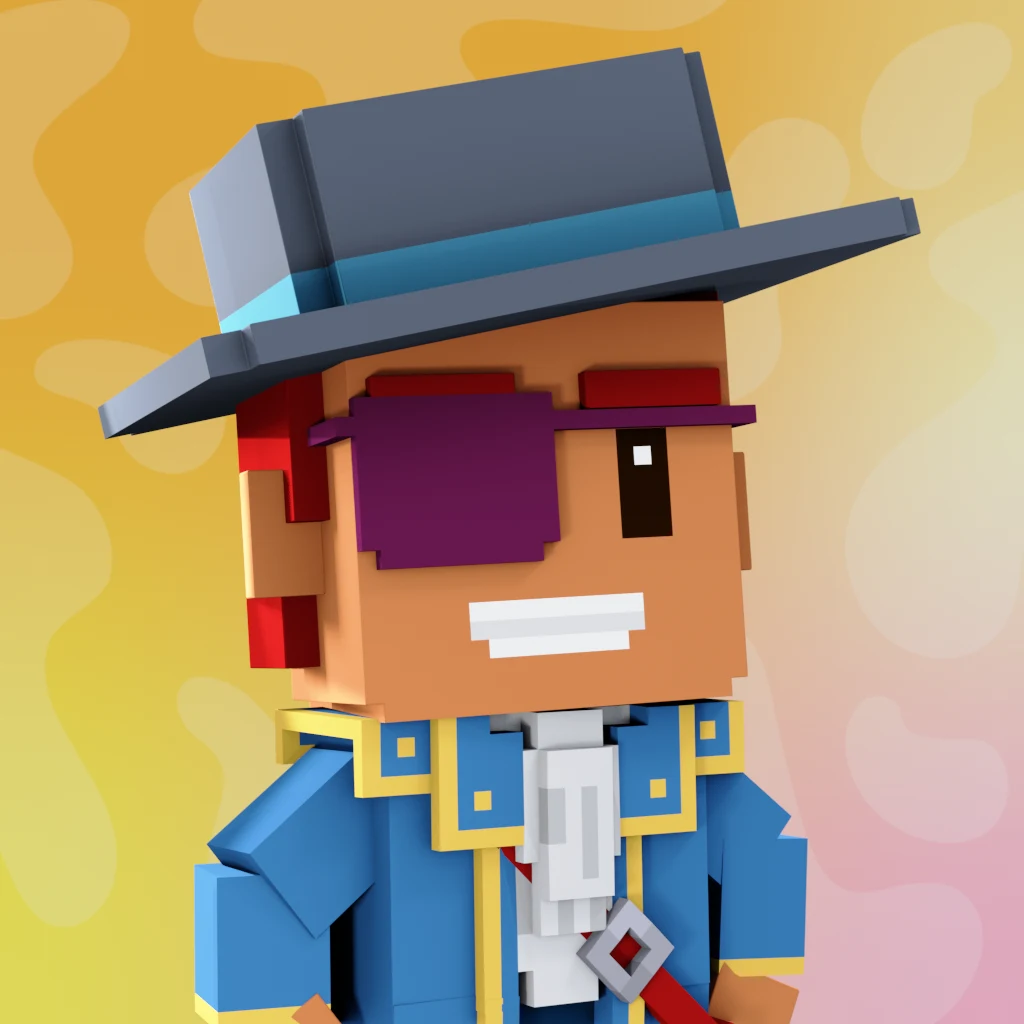 Pirate #2171 voxel render