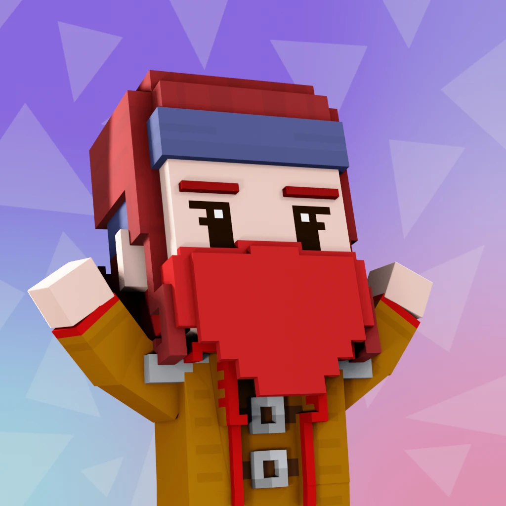 Pirate #2177 voxel render