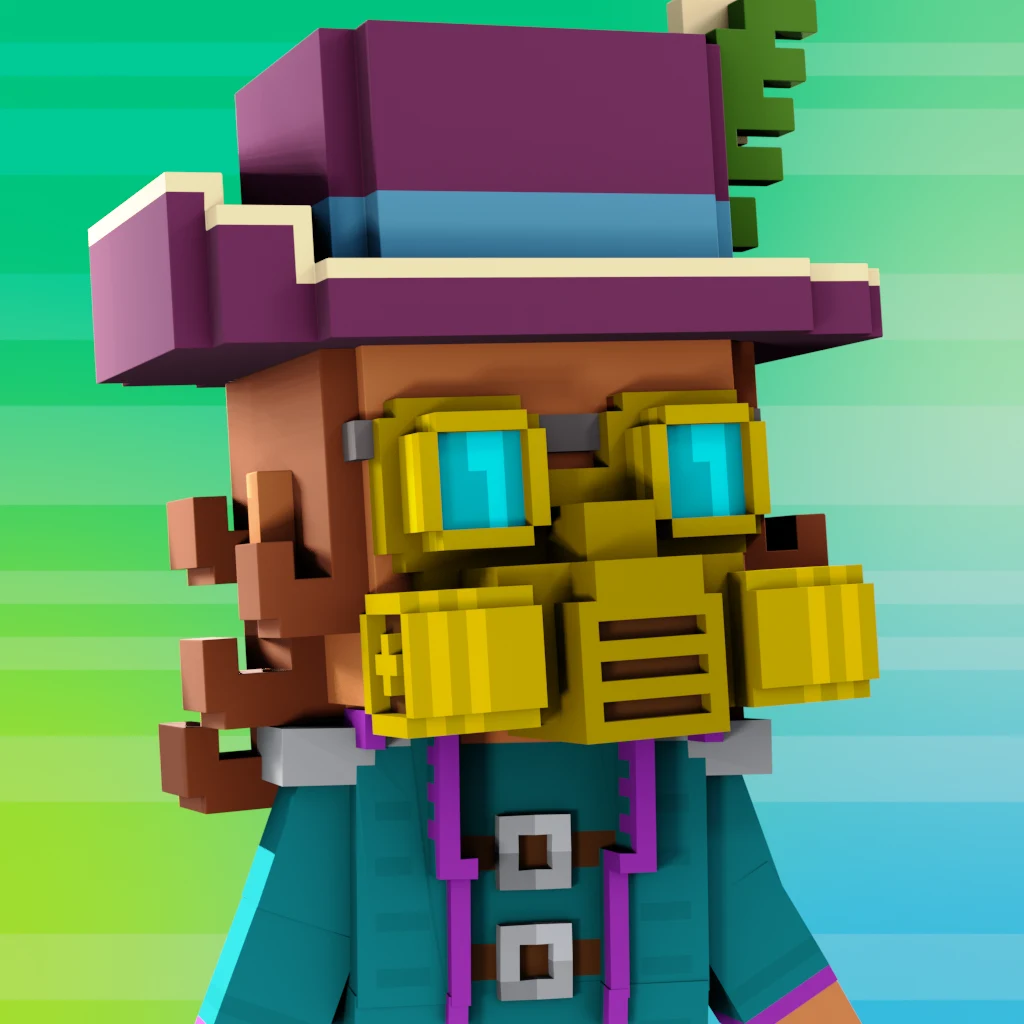 Pirate #2179 voxel render