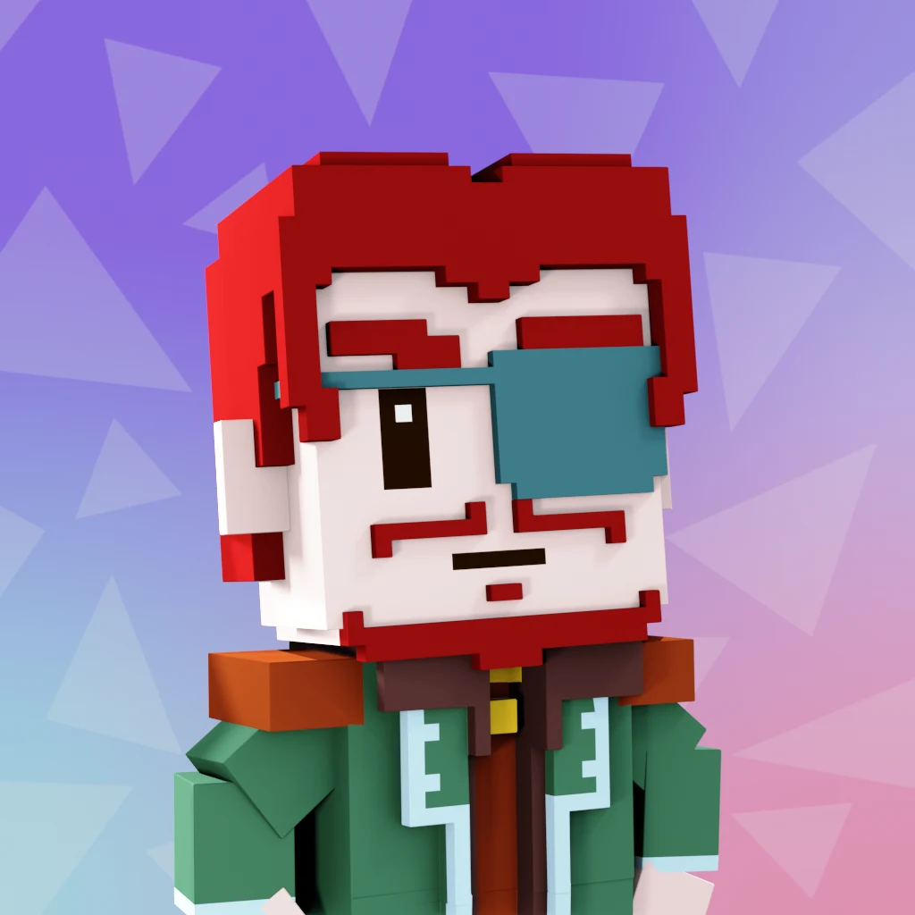 Pirate #2180 voxel render