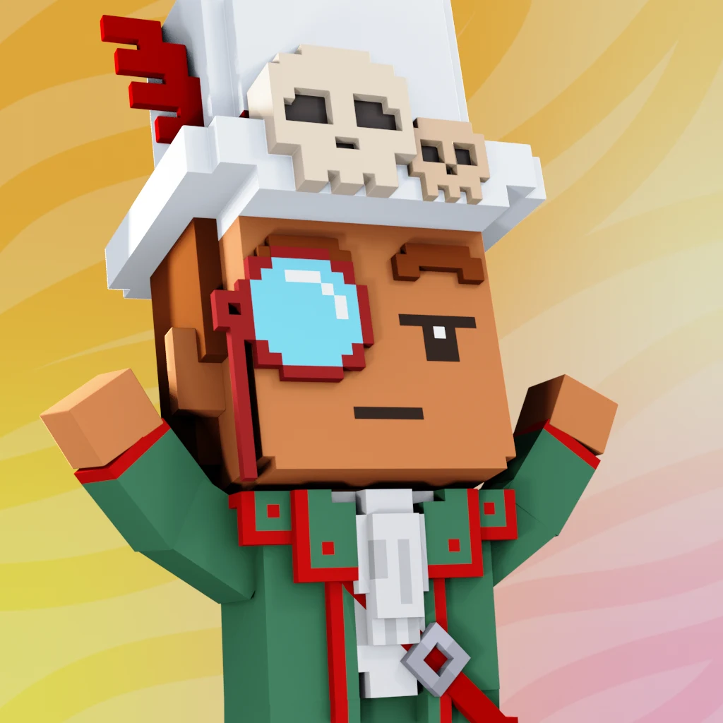 Pirate #2182 voxel render