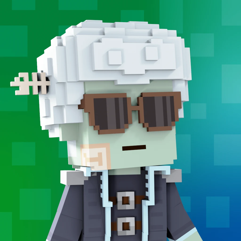 Pirate #2187 voxel render