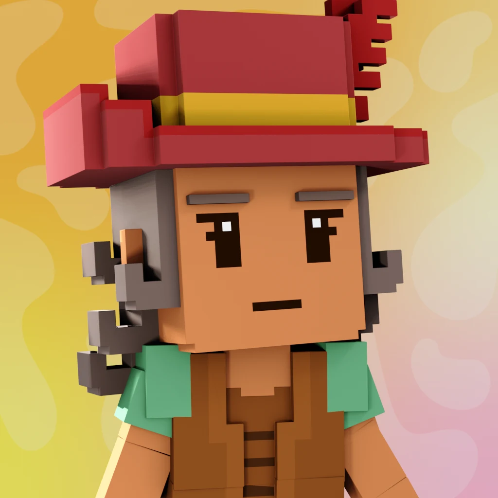 Pirate #2191 voxel render