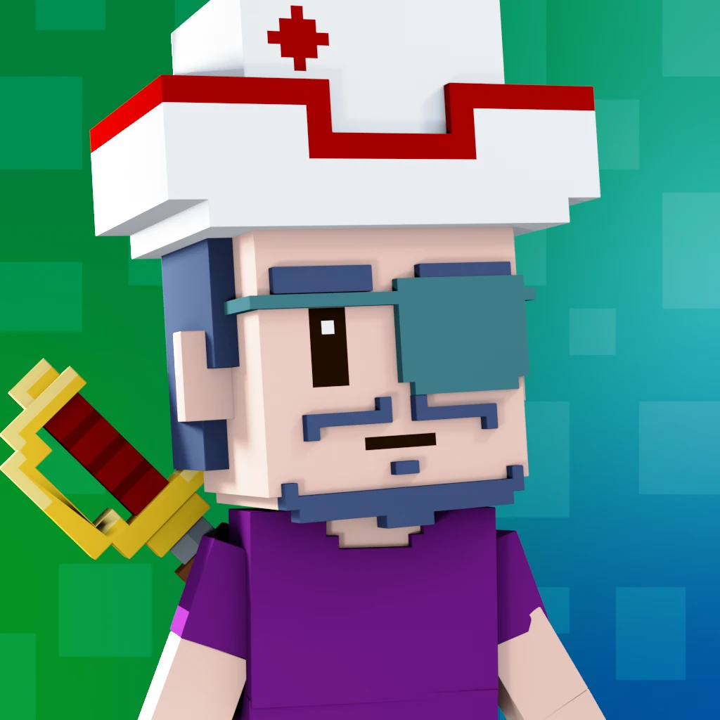 Pirate #22 voxel render