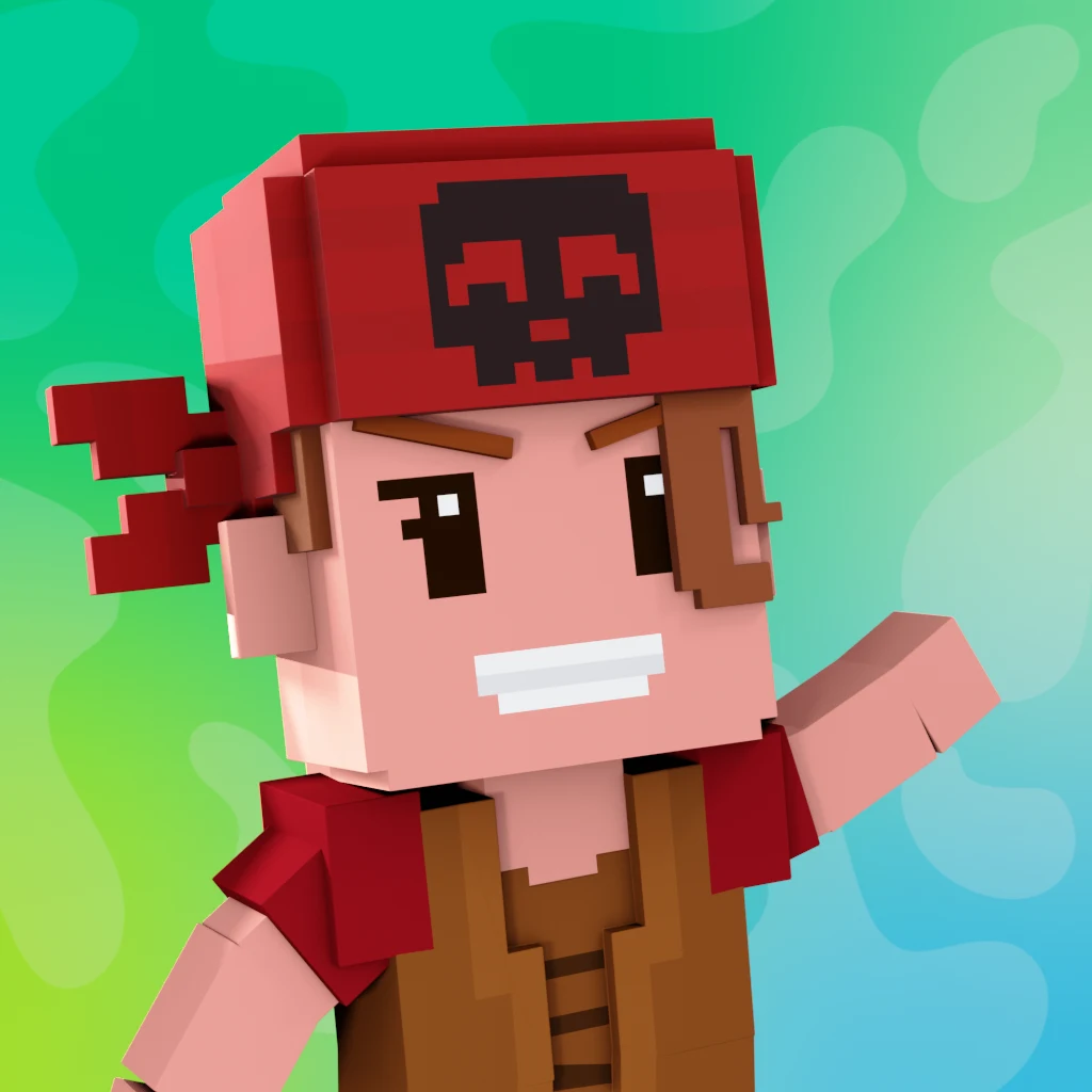 Pirate #220 voxel render