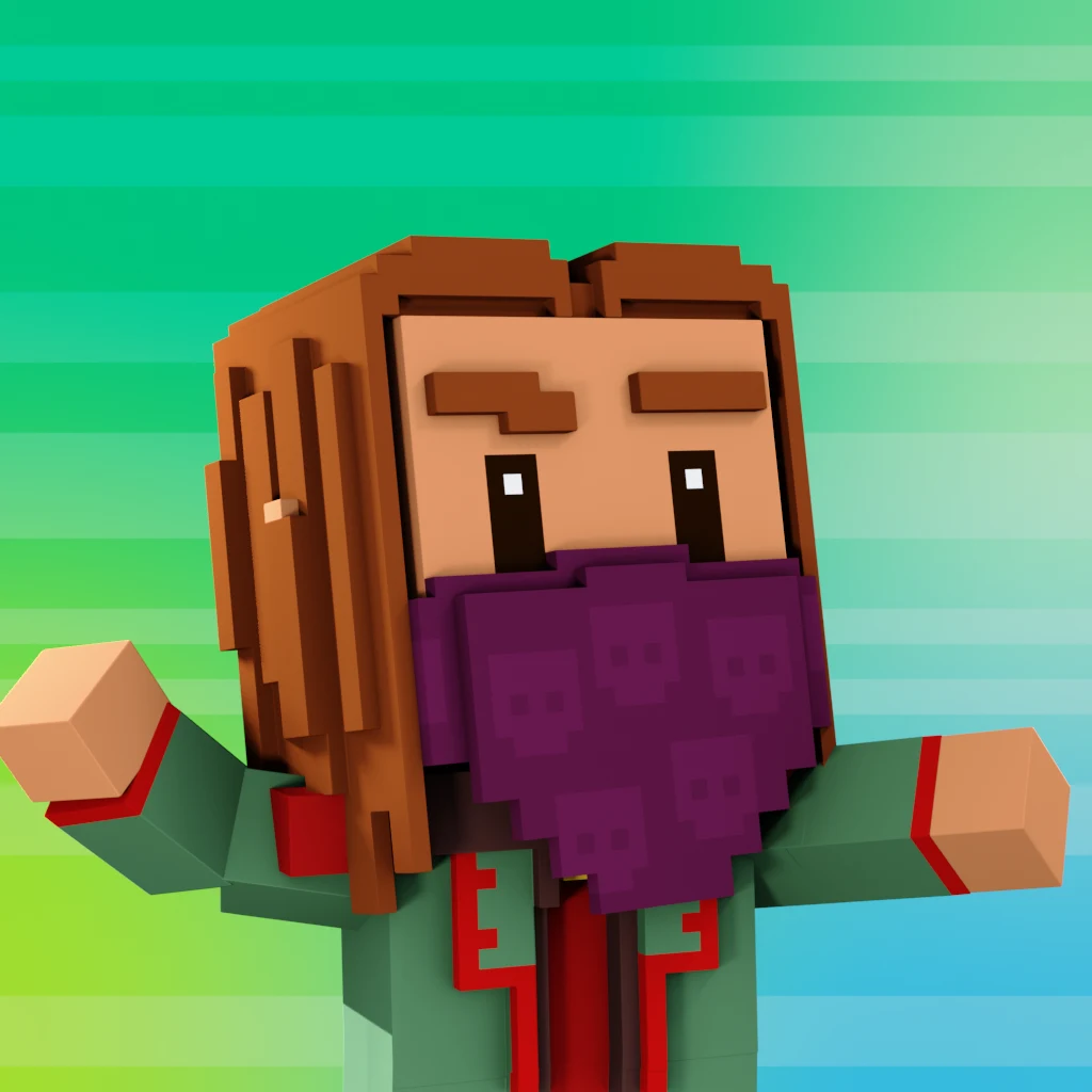 Pirate #2200 voxel render