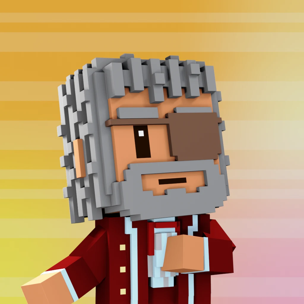 Pirate #2203 voxel render