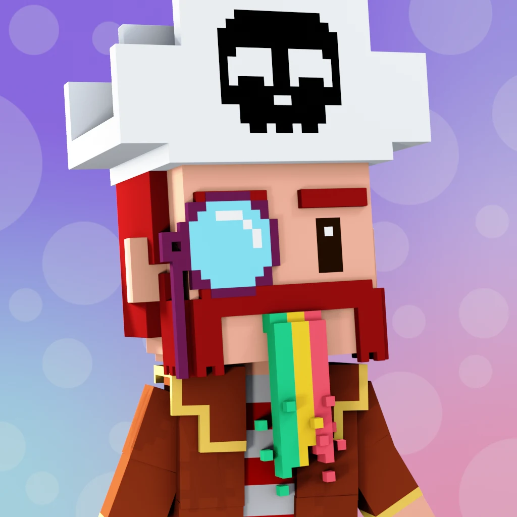 Pirate #2215 voxel render
