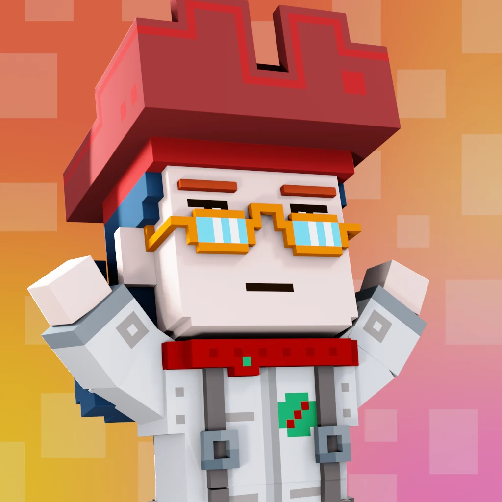 Pirate #2217 voxel render