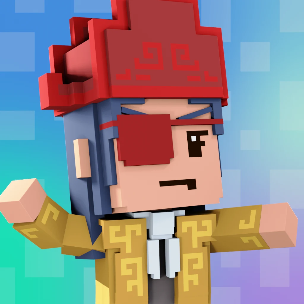 Pirate #2222 voxel render