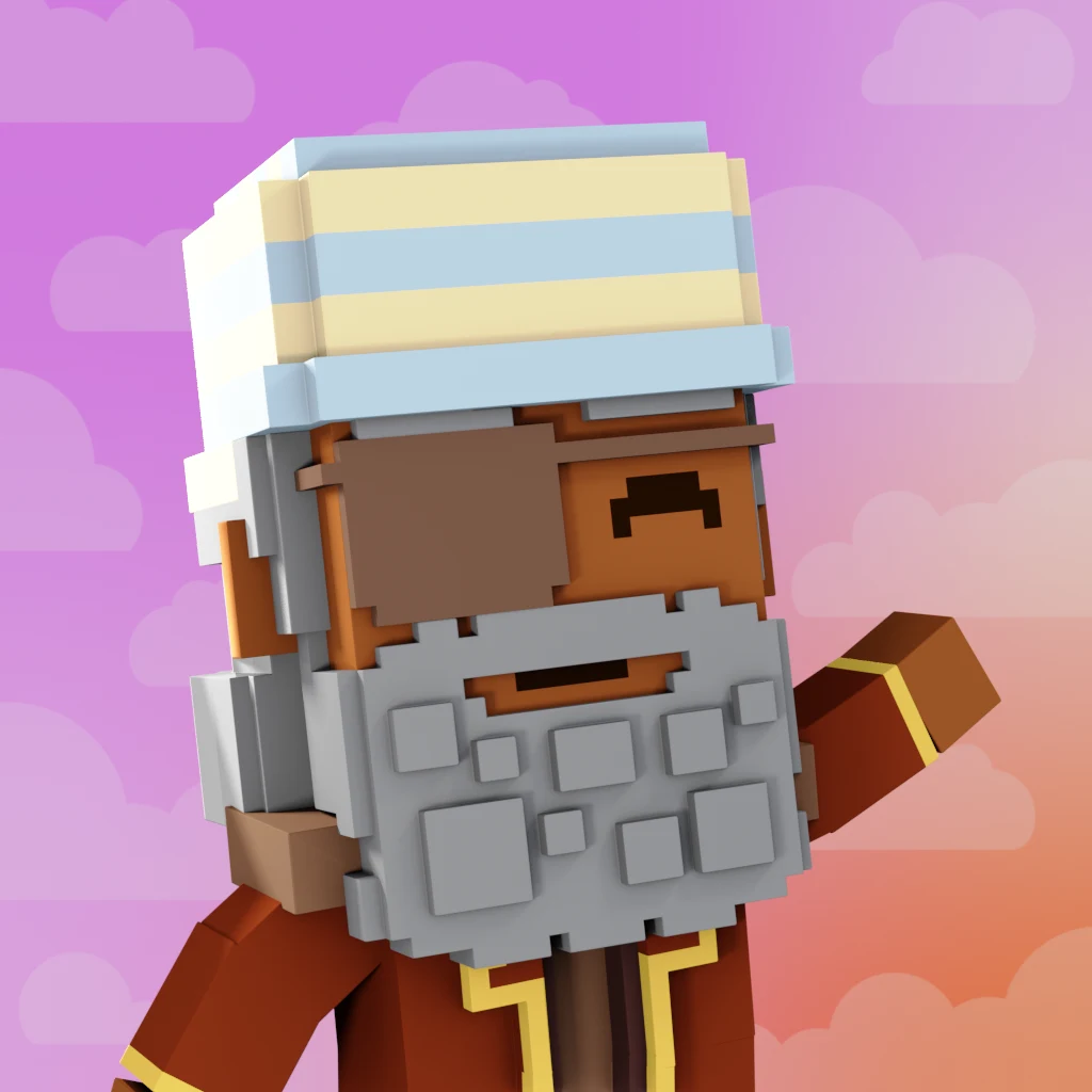 Pirate #2223 voxel render