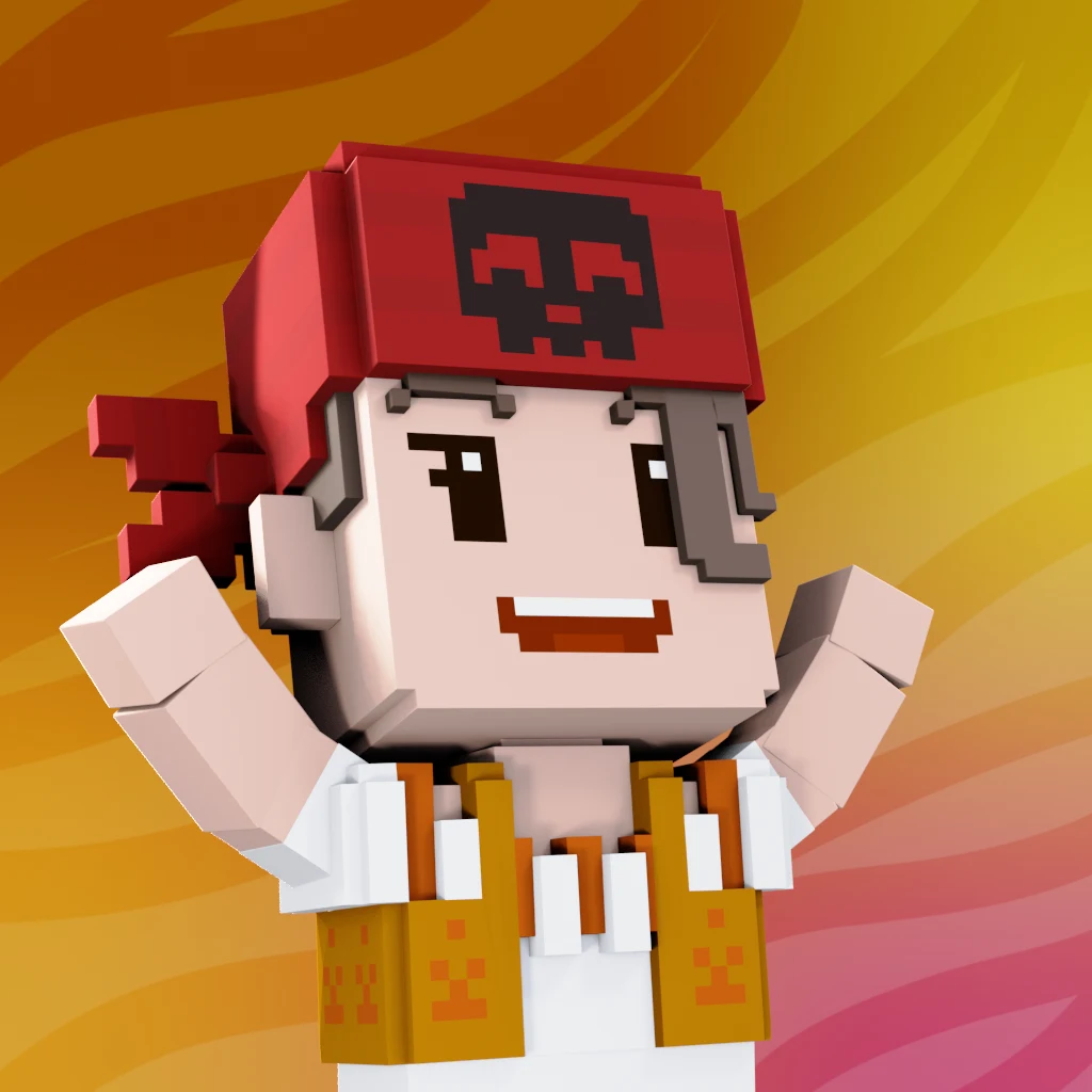 Pirate #2224 voxel render