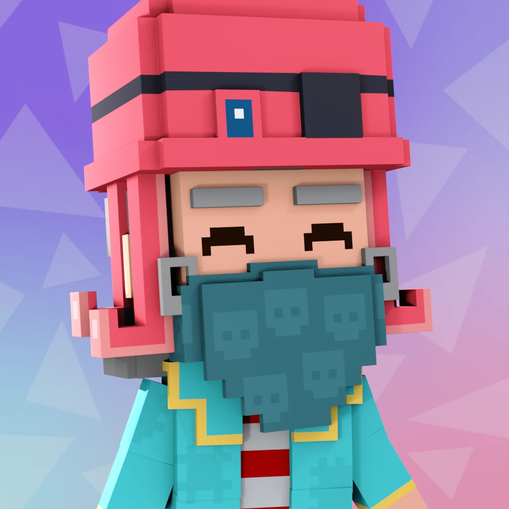 Pirate #2227 voxel render