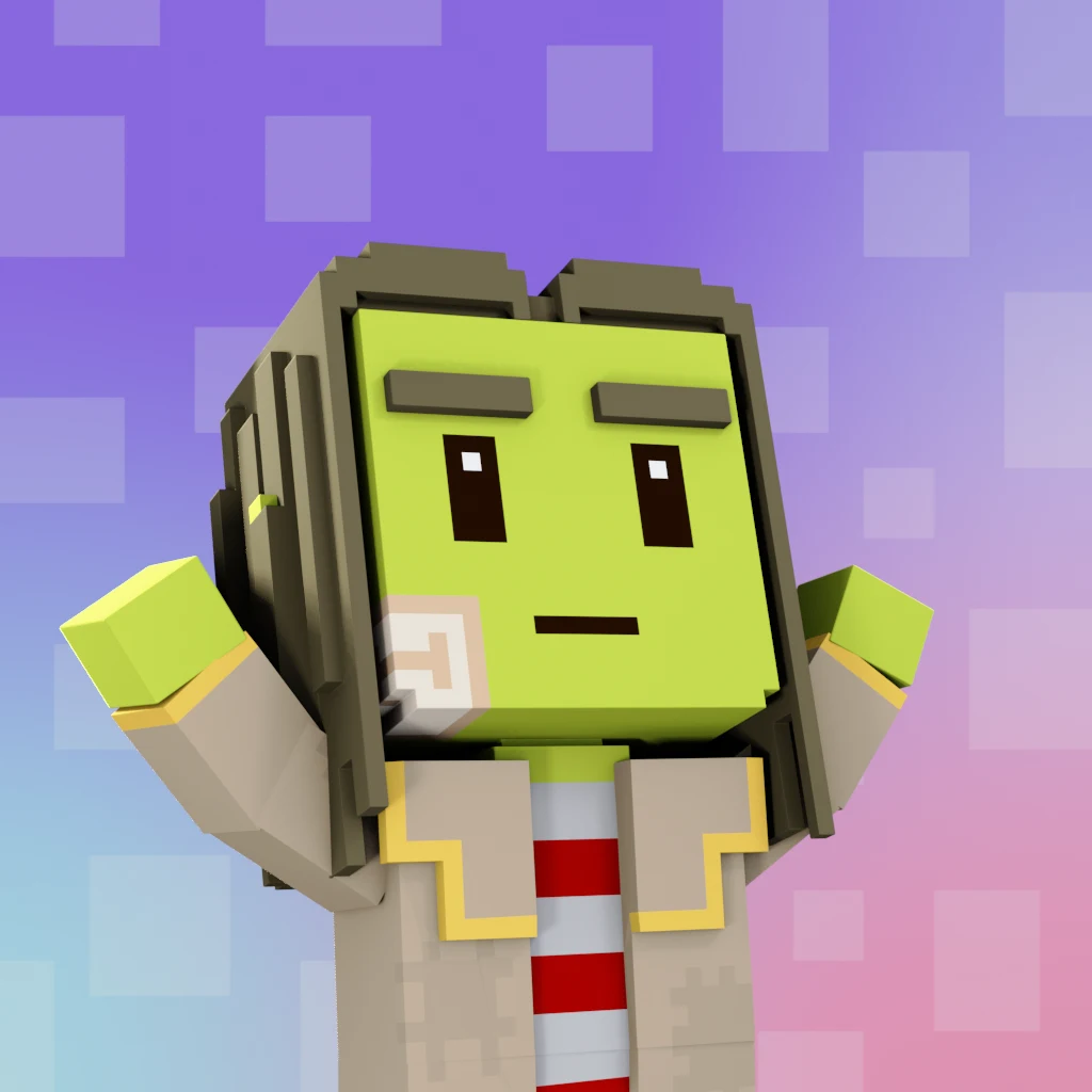 Pirate #2228 voxel render