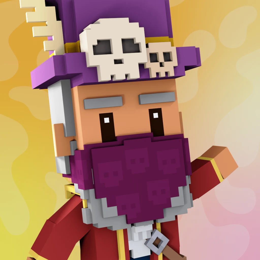 Pirate #2229 voxel render