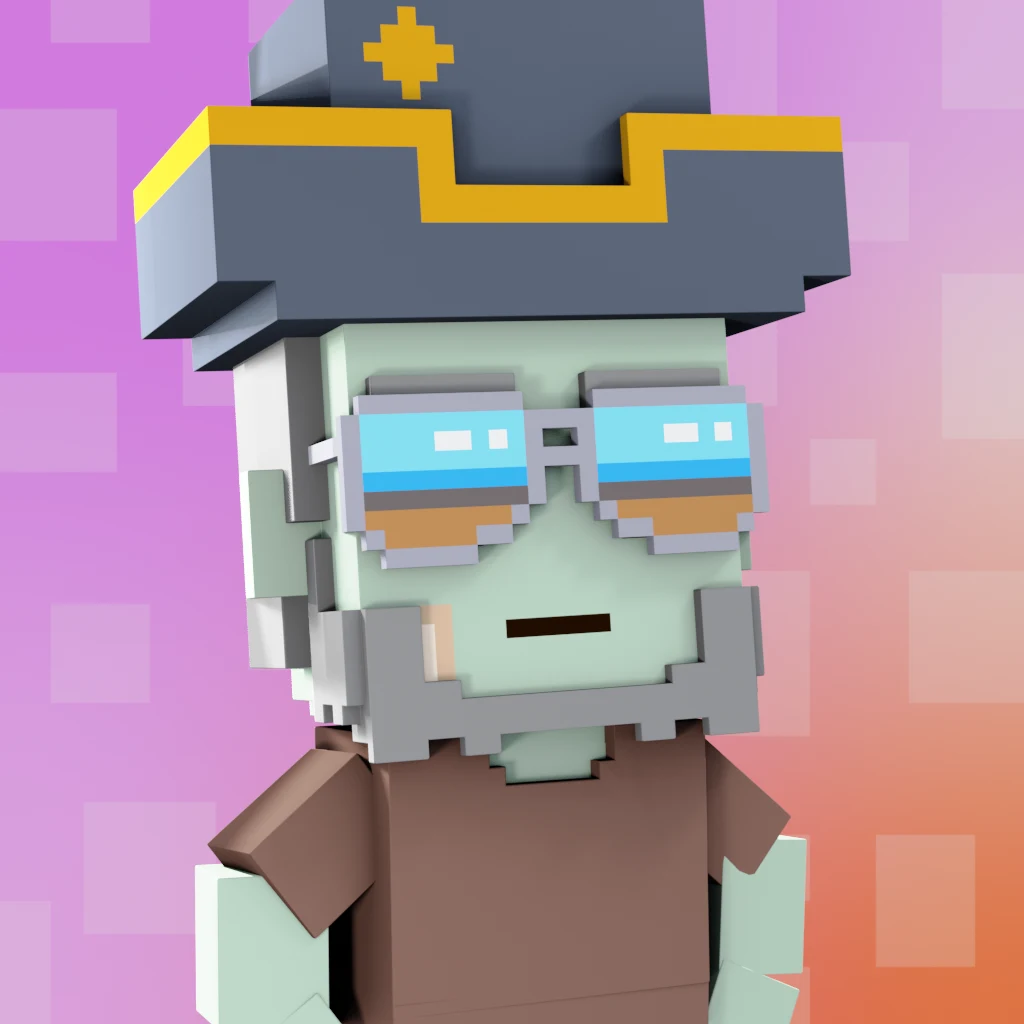 Pirate #2232 voxel render