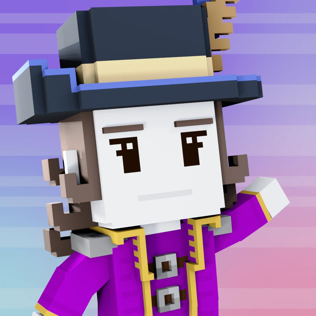 Pirate #2233 voxel render