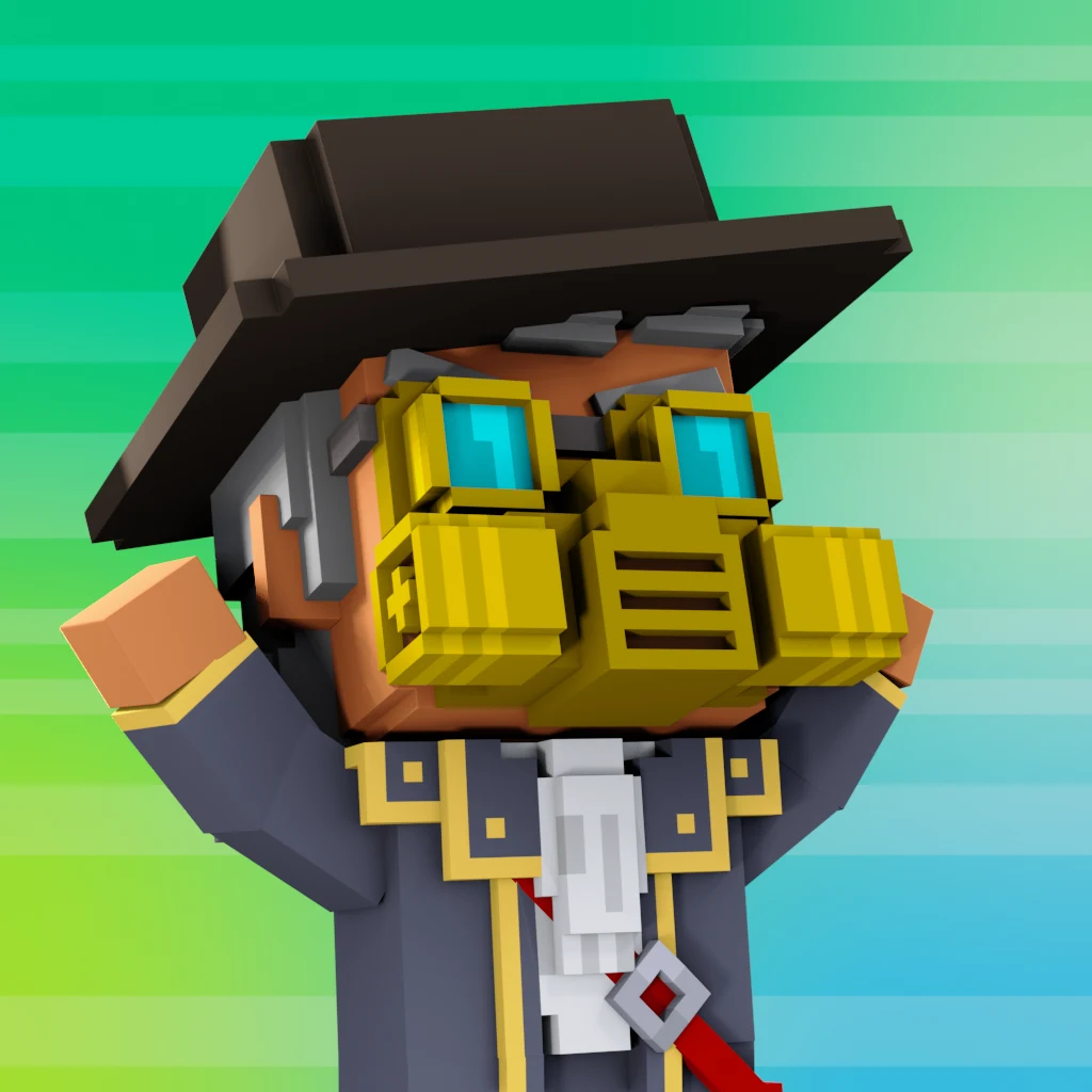 Pirate #2240 voxel render