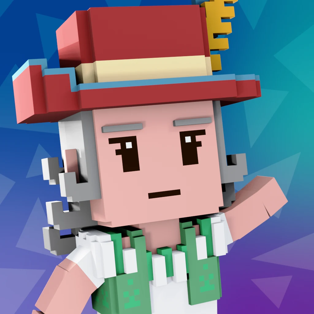 Pirate #2247 voxel render