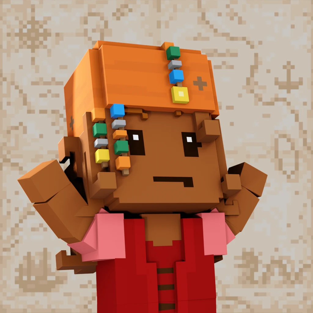 Pirate #2250 voxel render