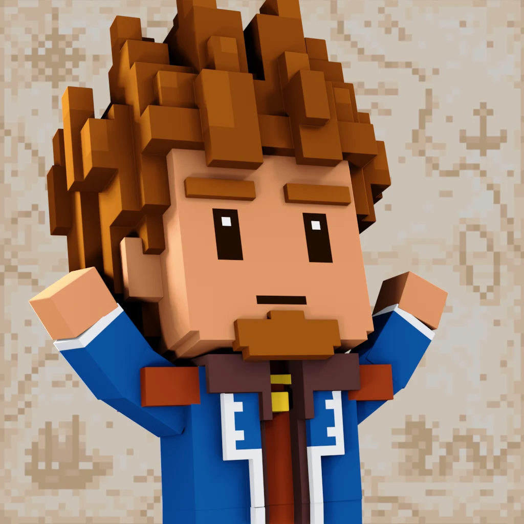 Pirate #2253 voxel render
