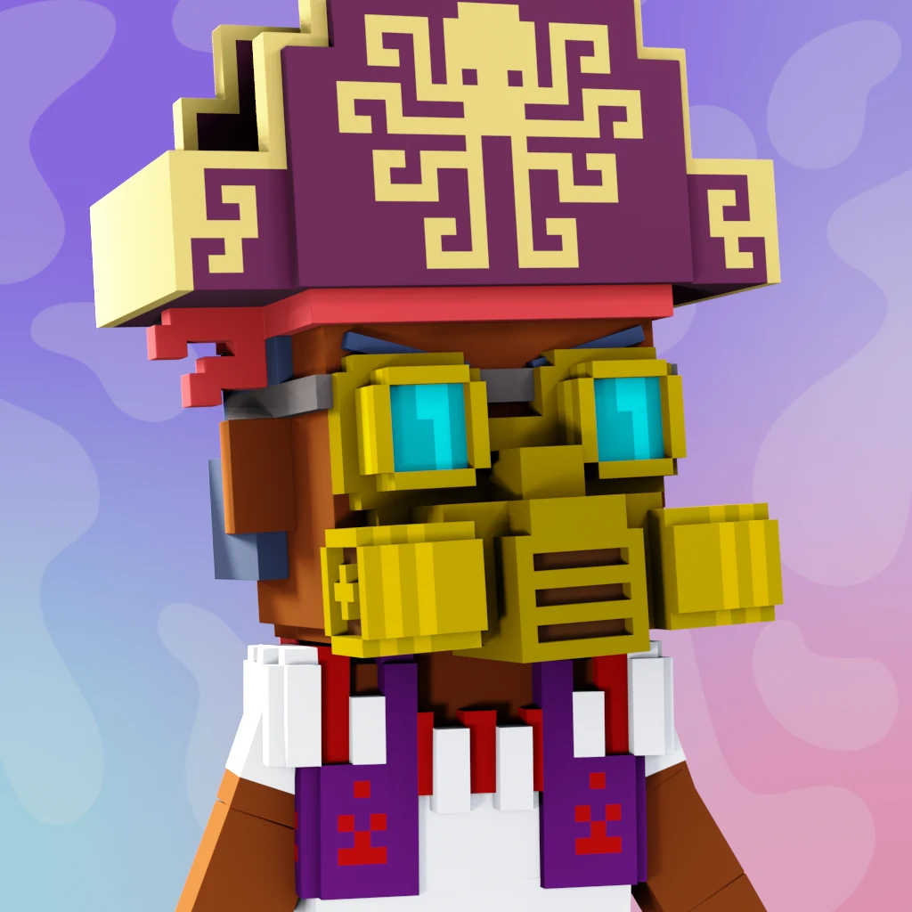 Pirate #2255 voxel render
