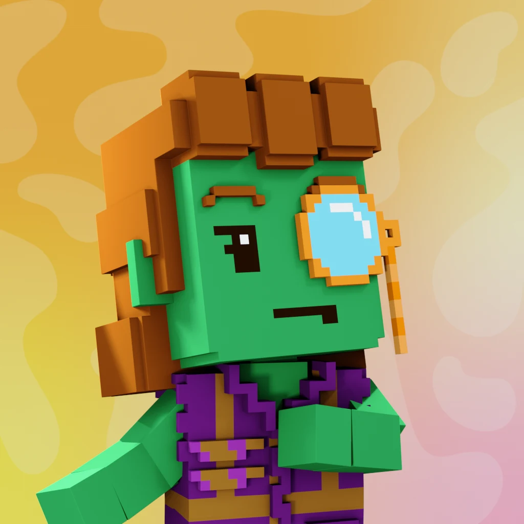 Pirate #2263 voxel render