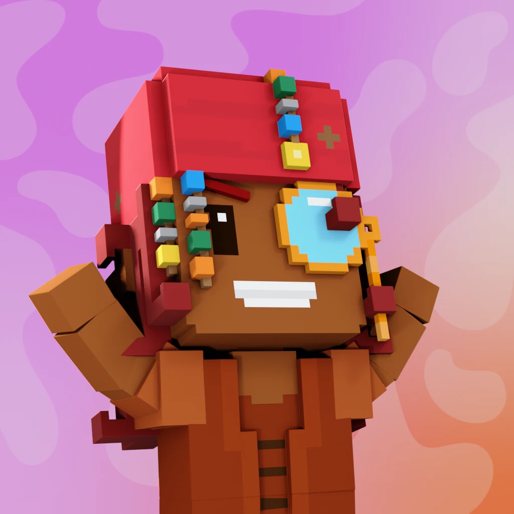 Pirate #2265 voxel render