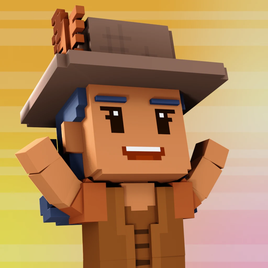 Pirate #2268 voxel render