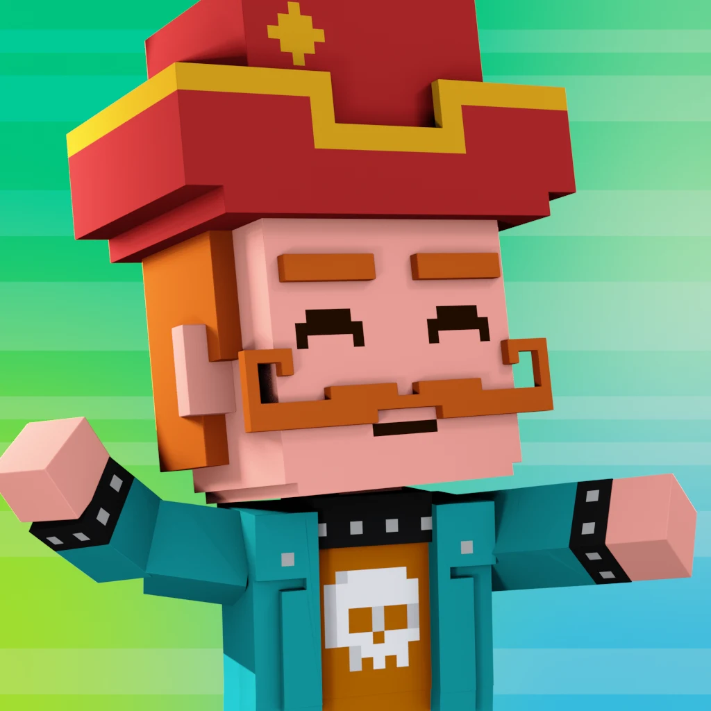 Pirate #2271 voxel render