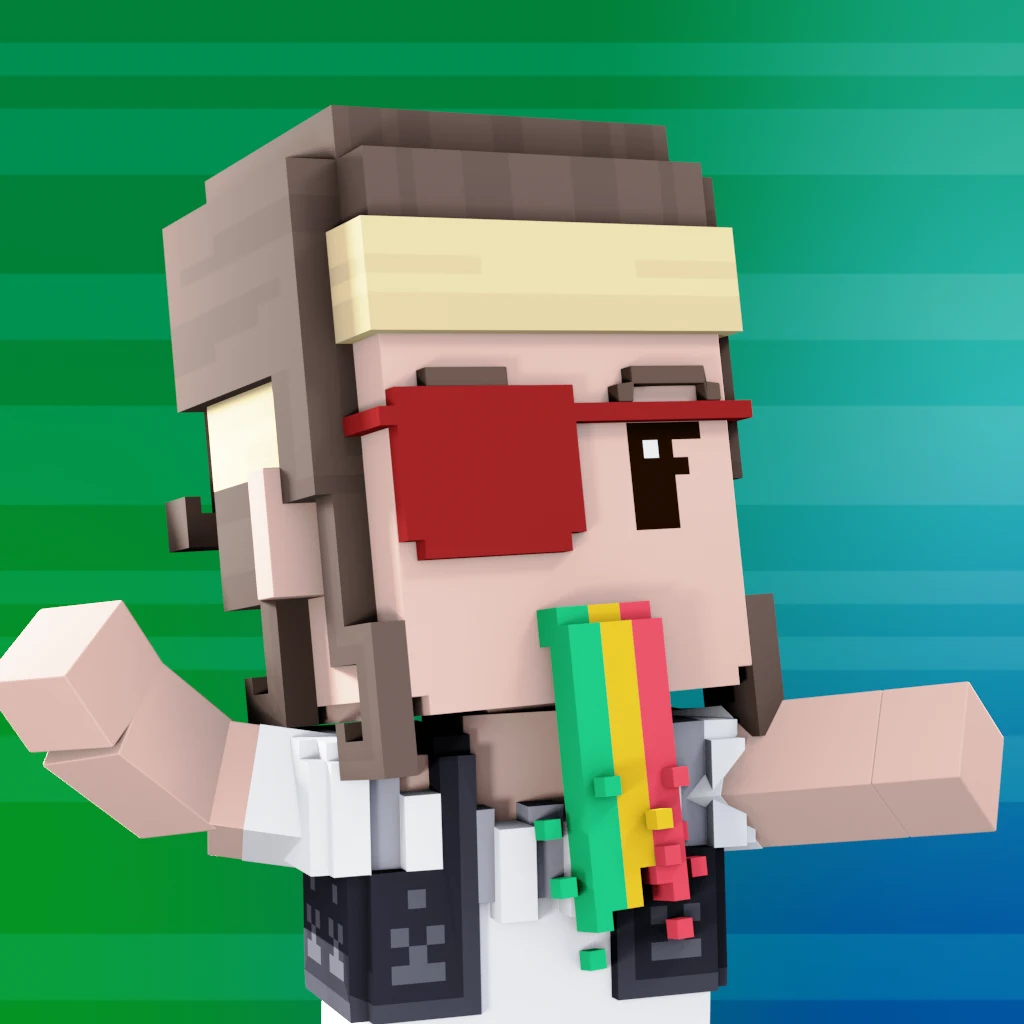 Pirate #2272 voxel render
